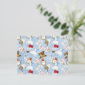 Wonderland Alice Pattern Briefkaart (Staand voorkant)