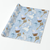 Wonderland Alice Pattern Cadeaupapier (Uitgerold)