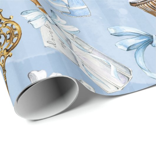 Wonderland Alice Pattern Cadeaupapier (Rol Hoek)