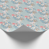 Wonderland Alice Pattern Cadeaupapier (Hoek)