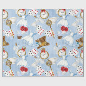 Wonderland Alice Pattern Cadeaupapier (Vlak)