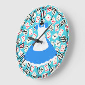 Wonderland Alice Pattern Grote Klok (Hoek)