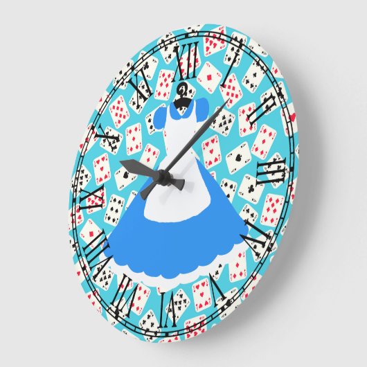 Wonderland Alice Pattern Grote Klok (Hoek)
