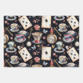 Wonderland Alice Pattern  Inpakpapier Vel (Voorkant)