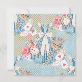 Wonderland Alice Pattern Kaart (Voorkant)