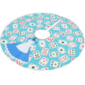 Wonderland Alice Pattern Kerstboom Rok (Gekanteld)