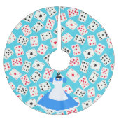 Wonderland Alice Pattern Kerstboom Rok (Voorkant)