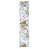 Wonderland Alice Pattern Korte Tafelloper (Voorkant)