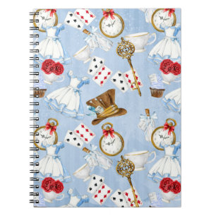 Wonderland Alice Pattern Notitieboek