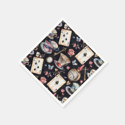 Wonderland Alice Pattern Servet (Hoek)