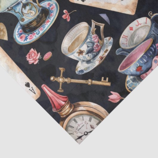 Wonderland Alice Pattern  Tissuepapier (Detail)