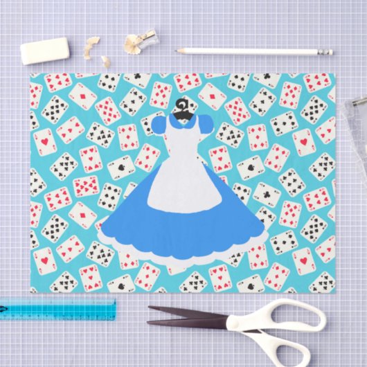 Wonderland Alice Pattern Tissuepapier (Craft)