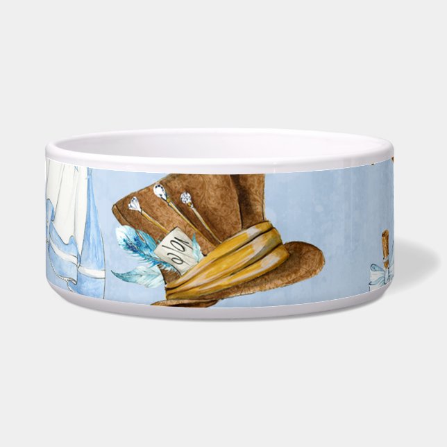 Wonderland Alice Pattern Voerbakje (Voorkant)