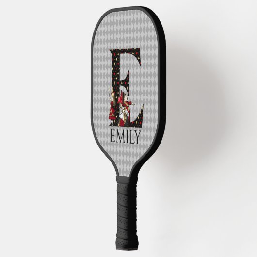 Wonderland Alice & Queen Letter E Pickleball Paddle (Links)
