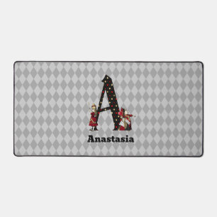 Wonderland Alice & Queen of Hearts Letter A Bureaumat
