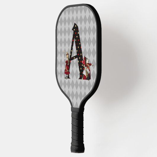 Wonderland Alice & Queen of Hearts Letter A Pickleball Paddle (Links)
