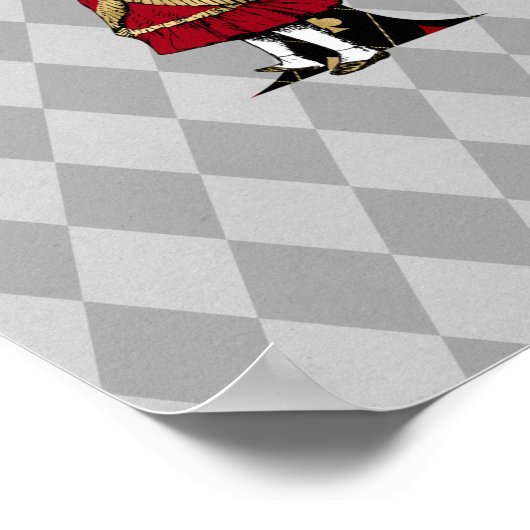 Wonderland Alice & Queen of Hearts Letter A Poster (Hoek)