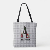 Wonderland Alice & Queen of Hearts Letter A Tote Bag (Achterkant)