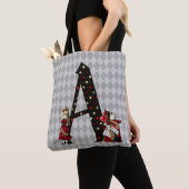 Wonderland Alice & Queen of Hearts Letter A Tote Bag (Dichtbij)