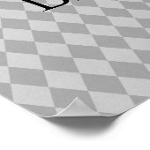 Wonderland Alice & Queen of Hearts Letter B Poster (Hoek)