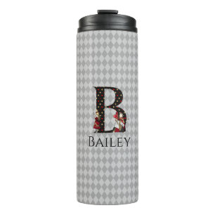 Wonderland Alice & Queen of Hearts Letter B Thermosbeker