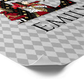 Wonderland Alice & Queen of Hearts Letter E Poster (Hoek)