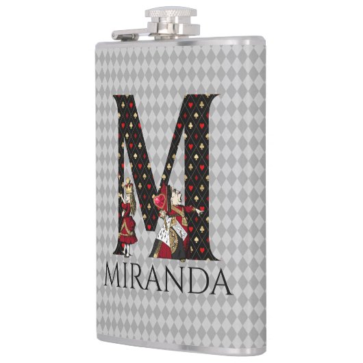 Wonderland Alice & Queen of Hearts Letter M Heupfles (Links)