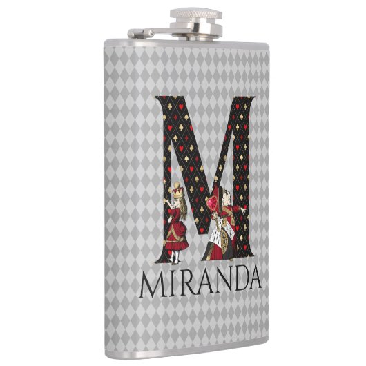 Wonderland Alice & Queen of Hearts Letter M Heupfles (Rechts)