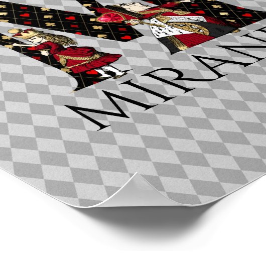 Wonderland Alice & Queen of Hearts Letter M Poster (Hoek)