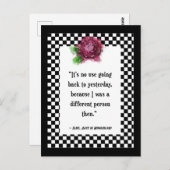 Wonderland Alice Quote Briefkaart (Voorkant / Achterkant)