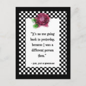 Wonderland Alice Quote Briefkaart (Voorkant)