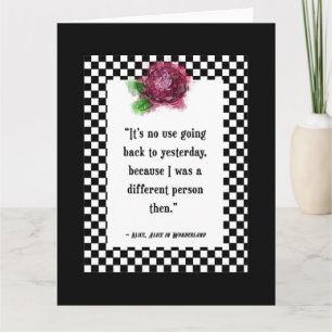 Wonderland Alice Quote Kaart