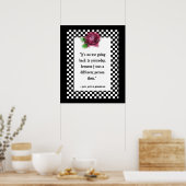 Wonderland Alice Quote Poster (Keuken)