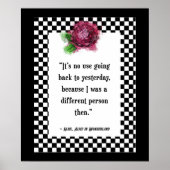 Wonderland Alice Quote Poster (Voorkant)