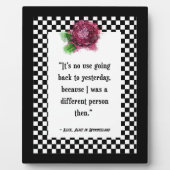 Wonderland Alice Quote Tabletop Fotoplaat (Voorkant)