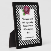 Wonderland Alice Quote Tabletop Fotoplaat (Zijkant)