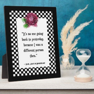 Wonderland Alice Quote Tabletop Fotoplaat
