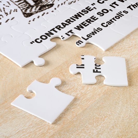 Wonderland Alice Tweedledum Tweedledee Logic Qte Legpuzzel (Zijkant)