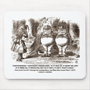 Wonderland Alice Tweedledum Tweedledee Logica Qte Muismat