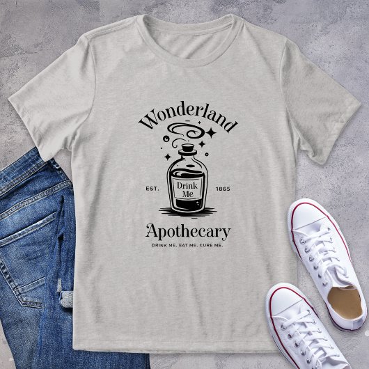 Wonderland Apotheker Logo Bookish Graphic Tri-Blend Shirt