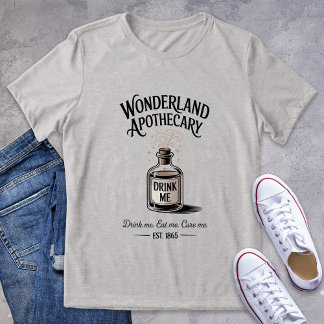 Wonderland Apotheker Logo Literair Tri-Blend Shirt