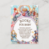 Wonderland Baby shower Boekaanvraag Informatiekaartje (Voorkant)