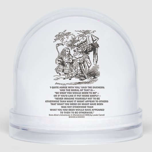 Wonderland Be What You Would Seem To Be Duchess Sneeuwbol (Voorkant)