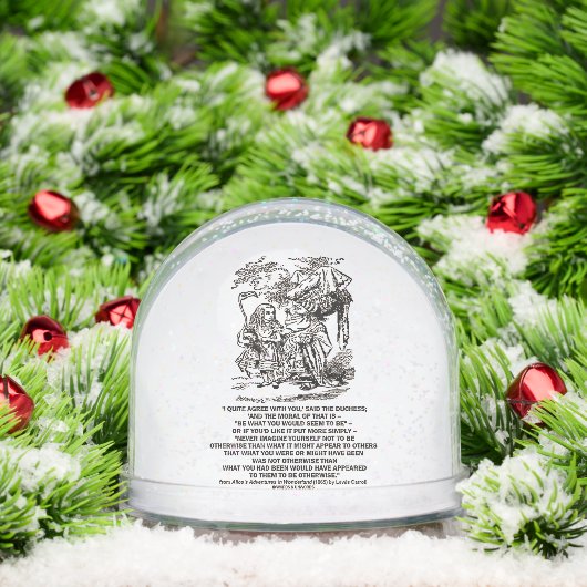 Wonderland Be What You Would Seem To Be Duchess Sneeuwbol (Kerstmis)