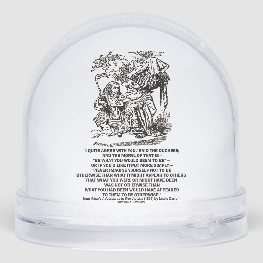 Wonderland Be What You Would Seem To Be Duchess Sneeuwbol (Achterkant)