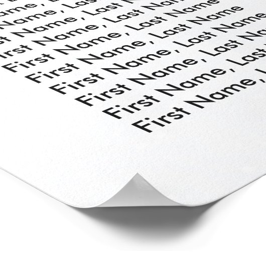 Wonderland Birds Deer Winter Wedding Seining Chart Poster (Hoek)