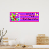 Wonderland Birthday Banner Poster (Keuken)