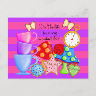 Wonderland Birthday Briefkaart