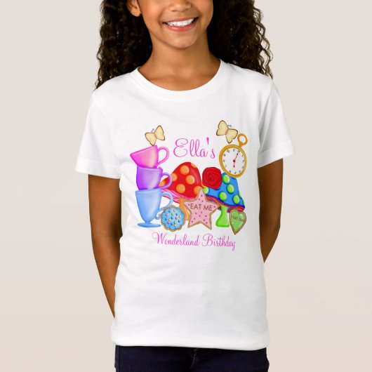 Wonderland Birthday T Shirt (Voorkant)