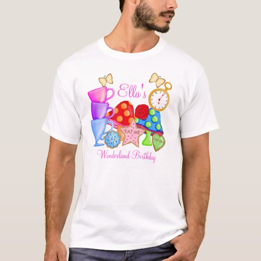 Wonderland Birthday T Shirt (Voorkant)